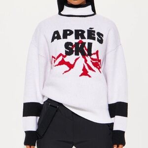 NWT Après Ski Pullover Knit Sweater – Mock Neck – White – Size 2X